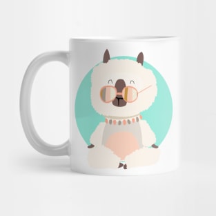 Llamaste Yoga Pun Llama Funny Design Mug